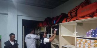 Personnel from the Capiz Provincial Health Office prepare health commodities and hygiene kits for distribution to local health units across the province ahead of the expected impact of Tropical Storm “Dante.” CPHO PHOTO