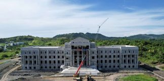 Aerial view of the construction site of the new Capiz Provincial Capitol in Pueblo de Panay, envisioned to be a center of efficient and accessible public service. CAPIZ PROV’L GOV’T COMMUNICATIONS GROUP PHOTO