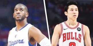 Chris Paul and Yuki Kawamura. PHOTOS COURTESY OF LOS ANGELES CLIPPERS AND CHICAGO BULLS