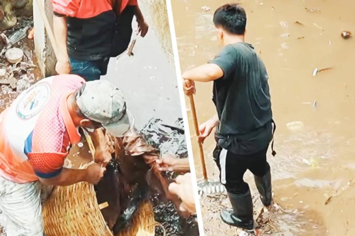 The massive clean-up drive at the creek of Purok Riverside, Barangay Banago, Bacolod City on July 25 gathered around 400 personnel from city government offices. SCREENGRABBED FROM BACOLOD - STRONGER TOGETHER FB