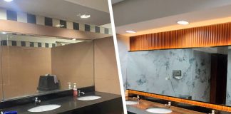 Left photo shows the old restroom at the Bacolod City Government Center and right photo shows the newly renovated restroom. MAE SINGUAY/PN