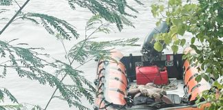 The lifeless body of Patrolman Dande Luis Tayhon was found floating in the Iloilo River around 9 a.m. on Sunday, July 20, 2025. AJ PALCULLO/PN