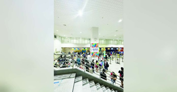 Domestic tourism expenditure in 2024 reached P3.16 trillion, surpassing the pre-pandemic level of P3.14 trillion in 2019, according to real estate advisory firm Leechiu Property Consultants. Photo shows passengers inside the Iloilo International Airport in Cabatuan, Iloilo. CONTRIBUTED PHOTO
