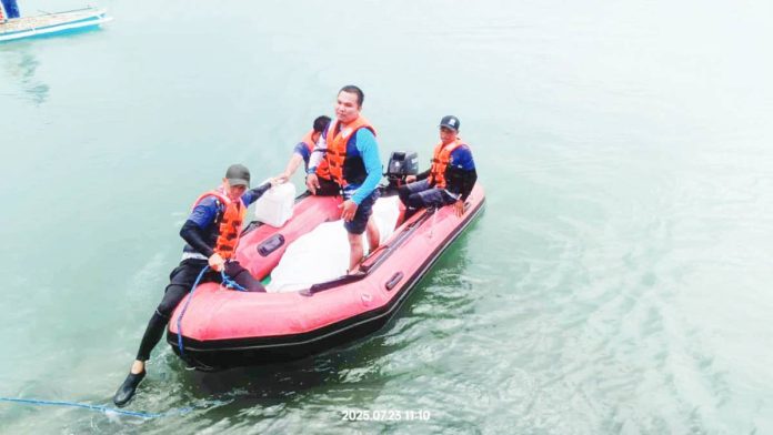 The bodies of fishermen Vincent Paul Valles and Ryan Galfo were recovered off the coast of Barangay Sebaste, Sibunag, Guimaras on July 23, 2025, two days after they went missing. PROVINCE OF GUIMARAS/FB PHOTOS