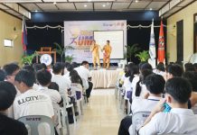 Personnel from the Bureau of Fire Protection – La Paz Fire Station in Iloilo City demonstrate basic fire safety techniques to students and guests during the kickoff ceremony of the National Disaster Resilience Month 2025 held at Iloilo National High School, La Paz district, Iloilo City on July 4. PHOTO FROM CIVIL DEFENSE WESTERN VISAYAS FACEBOOK