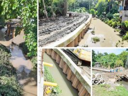 FLOOD CONTROL OR FLOOD CULPRIT? Ongoing works by the Department of Public Works and Highways (DPWH), implemented through its Iloilo City District Engineering Office (ICDEO), appear to encroach on Buntatala Creek, further narrowing an already constricted waterway and undermining the ability of nearby barangays to effectively drain floodwaters.