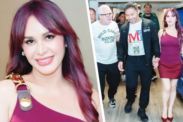 Jinkee Pacquiao makes heads turn during husband Manny's fight vs Barrios