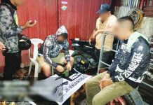 The buy-bust operation in Barangay Mansaya, Lapuz, Iloilo City on July 17, 2025 resulted in the seizure of approximately P408,000 worth of suspected shabu and the arrest of alias “Nene” (right). ICPO PHOTO