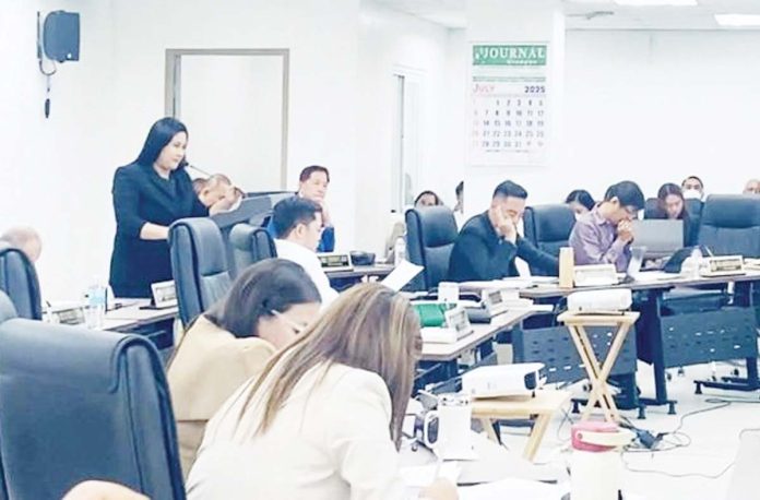 mai-sheen-copy Iloilo City councilor Sheen Marie Mabilog presents her proposal to slash real property taxes by 80% during the Sangguniang Panlungsod’s regular session on July 16, 2025. The measure failed to advance after no councilor seconded the motion. MA. THERESA LADIAO/PN