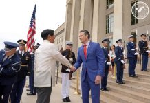 President Ferdinand Marcos Jr. kicked off his official visit to the US on Tuesday with a meeting with US Secretary of Defense Pete Hegseth. PCO