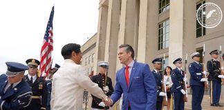 President Ferdinand Marcos Jr. kicked off his official visit to the US on Tuesday with a meeting with US Secretary of Defense Pete Hegseth. PCO