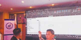 “If you ask couples why the fertility rate is going down, most of them will say it’s because life is so difficult now — they cannot afford to have kids,” says Commission on Population and Development - Region 6 director Harold Alfred Marshall (right). He is explaining the sharp drop in the total fertility rate (TFR) in Western Visayas during a presentation of the region’s population data, as CPD-6 Population Program Officer III Roilo Vincent Laguna (left) looks on. NELJOY N. GALIGAO/PN