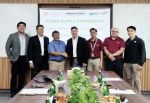 CLEAN ENERGY PARTNERSHIP. MORE Power president and chief executive officer Roel Z. Castro (3rd from left) and MabuhayPower Holdings Corp. chairman Sherwin Go Hing (4th from left) formalize the 6.6 MW Solar Power Supply Agreement on July 1, 2025. Also in the photo (from left to right) are MabuhayPower chief operations officer Carlo Jose Morales, Urban Energy Development Corporation president Alfonso Javier D. Reyes, MORE Power chief operations oOfficer JM Zaporteza, VP for Corporate Energy Sourcing and Commercial Affairs Niel Parcon, and Energy Sourcing Manager Raphael Dorilag.