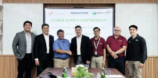 CLEAN ENERGY PARTNERSHIP. MORE Power president and chief executive officer Roel Z. Castro (3rd from left) and MabuhayPower Holdings Corp. chairman Sherwin Go Hing (4th from left) formalize the 6.6 MW Solar Power Supply Agreement on July 1, 2025. Also in the photo (from left to right) are MabuhayPower chief operations officer Carlo Jose Morales, Urban Energy Development Corporation president Alfonso Javier D. Reyes, MORE Power chief operations oOfficer JM Zaporteza, VP for Corporate Energy Sourcing and Commercial Affairs Niel Parcon, and Energy Sourcing Manager Raphael Dorilag.