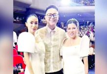 Michael Leyva (center) with Heart Evangelista (left) and Abra's Rep. Ching Bernos (right). @MICHAELLEYVA_/INSTAGRAM PHOTO