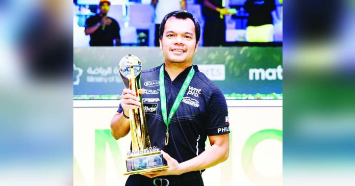 sports Carlo_superimposed Carlo Biado displays nerves of steel the World Pool Championship. PHOTO COURTESY OF MATCHROOM