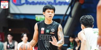 Ilonggo Gerry Abadiano steps up for the University of the Philippines Fighting Maroons against the National University Bulldogs. PHOTO COURTESY OF FILOIL SPORTS