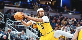 Myles Turner has agreed to a lengthy deal with Milwaukee Bucks just over a week after playing a key role in Indiana Pacers’ runner up finish in the NBA Finals. GETTY IMAGES