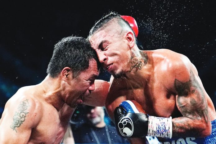 sports Pacquiao Filipino ring icon Manny Pacquiao and Mario Barrios had an accidental clash of heads during their WBC world welterweight clash. AP PHOTO