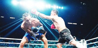 Mexican-American boxer Mario Barrios evaded a right straight from Filipino ring icon Manny Pacquiao during their match in Las Vegas over the weekend. The Filipino boxing champion went toe-to-toe with his Mexican-American opponent before settling for a 113-115, 114-114, 114-114 score from the three judges. AP