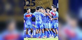 The Philippine U-23 men’s football team secured a historic semis stint in the ASEAN U-23 Mandiri Cup 2025. PHOTO COURTESY OF PFF
