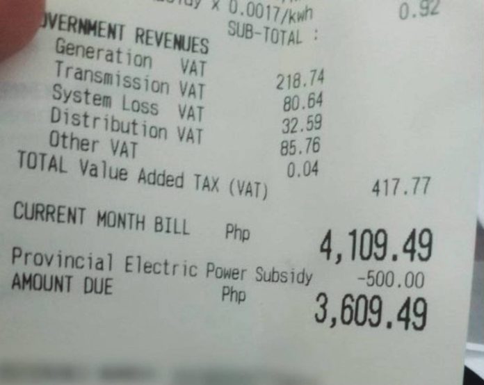 Antiqueños show off their electric bills online as the provincial government’s Provincial Electric Power Subsidy (PEPS) finally kicks in, deducting P500 from their month of August bills. PROVINCE OF ANTIQUE PHOTO