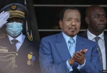 Is world’s oldest leader set for an eighth term? Cameroon President Paul Biya applauds during a parade marking Unity Day in Yaounde. AFP VIA GETTY IMAGES