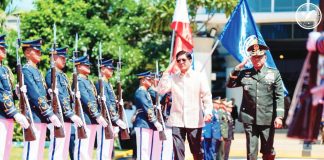 President Ferdinand “Bongbong” Marcos Jr. receives departure honors at Villamor Air Base on August 4, 2025, as he embarks on a five-day state visit to India aimed at boosting cooperation in healthcare, trade, and strategic partnerships. PCO