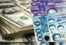 The Philippine peso finished Tuesday, August 5, at 57.63, weaker than its 57.29 close on Monday.