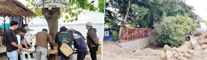 A composite team from the Department of Public Works and Highways central office — composed of the Bureau of Quality and Safety, Bureau of Construction, and Bureau of Design — conducts an inspection of a flood control project in Bo. Obrero, Lapuz, Iloilo City.