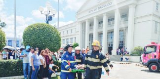 An earthquake and fire simulation drill was held at the Bacolod City Government Center on July 31, 2025. At around 10 a.m., a simulated earthquake alarm signaled the start of the evacuation process, with personnel from the Philippine National Police assisting employees and visitors as they exited the building. BACOLOD – STRONGER TOGETHER/FB PHOTO