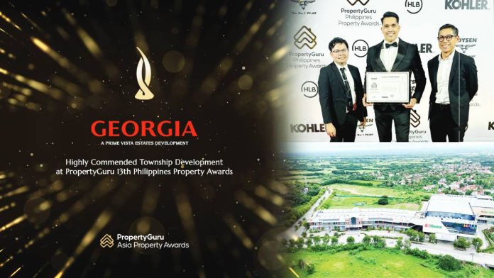 camella Recognized by PropertyGuru with the Highly Commended Award for Best Township Development, Georgia in Iloilo exemplifies the vision of a prime Vista Estates development, offering premium and sustainable lifescapes as well as limitless growth opportunities.