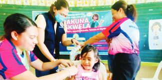 Learners of San Julian Elementary School in Tapaz, Capiz received vaccines through the Department of Education’s School-Based Immunization Program. CPHO PHOTO