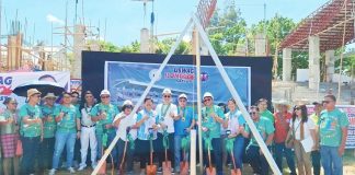 The P80-million sports facility in Pavia National High School broke ground last May 2024.