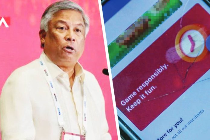 gambling Philippine Amusement and Gaming Corporation chairperson and CEO Alejandro Tengco (left) says online gambling transactions declined by half after the Bangko Sentral ng Pilipinas ordered e-wallet service providers to unlink from online gambling platforms.