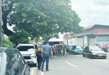 Church driver gunned down in Bacolod Police officers investigate the crime scene in Barangay Taculing, Bacolod City where Efren Banagloryoso was shot dead on Sunday morning, August 24, 2025. RMN DYHB BACOLOD 747 PHOTO