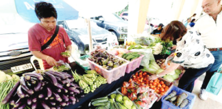 Fresh produce being sold as part of the government's Kadiwa ng Pangulo program at the Quezon City Hall Covered Pathwalk on July 15, 2025. This program has helped boost the availability of cheaper food items and help address inflation, which the central bank forecasts to average below the government's 2 percent to 4 percent target this 2025. PNA PHOTO BY BEN BRIONES