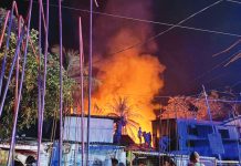 Three houses gutted in Lapuz blaze Fire fighters and residents contained a fire that broke out in Zone 1, Barangay Alalasan, Lapuz, Iloilo City on Sunday night, August 24, 2025. DYRI RMN ILOILO PHOTO