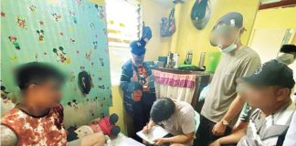 An Iloilo City Police Office operative wears a body-worn camera while documenting evidence seized during a buy-bust operation in La Paz, Iloilo City, in this undated photo. ICPO PHOTO