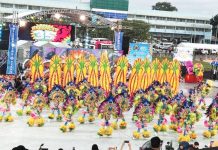 Ten Bacolod City barangays have so far confirmed their participation in the MassKara Festival 2025’s street dance and arena competition. Photo shows Barangay 35 participants performing during last year’s MassKara Festival at the Paglaum Sports Complex. MAE SINGUAY/PN