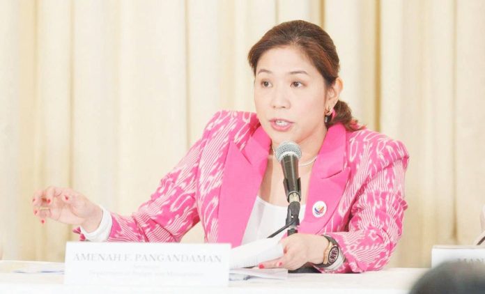 Budget Secretary Amenah Pangandaman says the proposal to create a menu of pre-approved infrastructure projects across the country would allow agencies and lawmakers to choose from a list of thoroughly evaluated proposals. GMA INTEGRATED NEWS FILE PHOTO