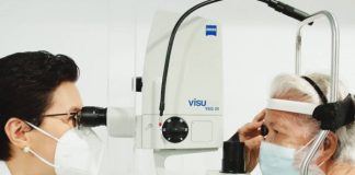 Dr. Mary Katherine Francia, ophthalmology department head of the Western Visayas Medical Center in Iloilo City, conducts an eye examination on a patient. She says “vision is essential to our daily lives and overall well-being.” August is Sight Saving Month.