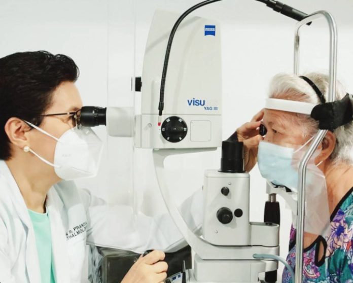 Dr. Mary Katherine Francia, ophthalmology department head of the Western Visayas Medical Center in Iloilo City, conducts an eye examination on a patient. She says “vision is essential to our daily lives and overall well-being.” August is Sight Saving Month.