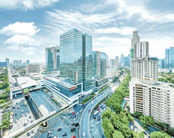 The Philippines' gross domestic product expanded by 5.5 percent in the second quarter of 2025, up marginally from 5.4 percent annual growth in the first quarter. Photo shows the Makati central business district. PHOTO COURTESY OF Inquirer.net