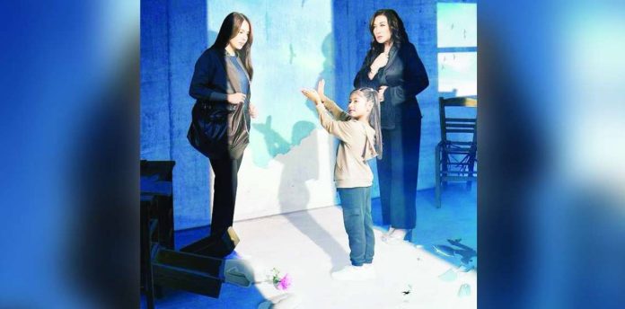 saving grace copy_superimposed "Saving Grace" stars (from left) Julia Montes, Zia Grace, and Sharon Cuneta.