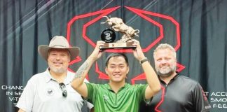 Johann Chua receives his Battle of the Bull trophy. PHOTO FROM JOHANN CHUA'S FACEBOOK PAGE