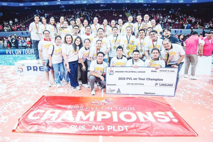 sports High copy PLDT High Speed Hitters were crowned as PVL on Tour champions. PVL PHOTO