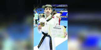 Dondy Santillan Jr. swept all his matches in the 2025 Asian Cadet Taekwondo Championships for the country's first gold in the regional tournament after a decade. FACEBOOK PHOTO