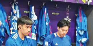 Kevin Quiambao (left) was a bright spot in Gilas Pilipinas’ disappointing loss to Chinese Taipei. PHOTO COURTESY OF SBP