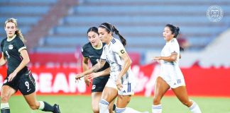 Hali Long and the Philippine women's football team suffered a 1-0 loss to Australia. PFF PHOTO